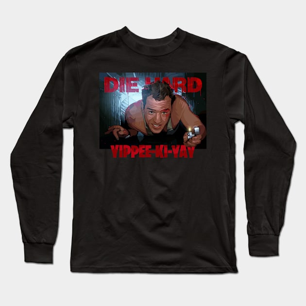 Die Hard Long Sleeve T-Shirt by MokeyDesign